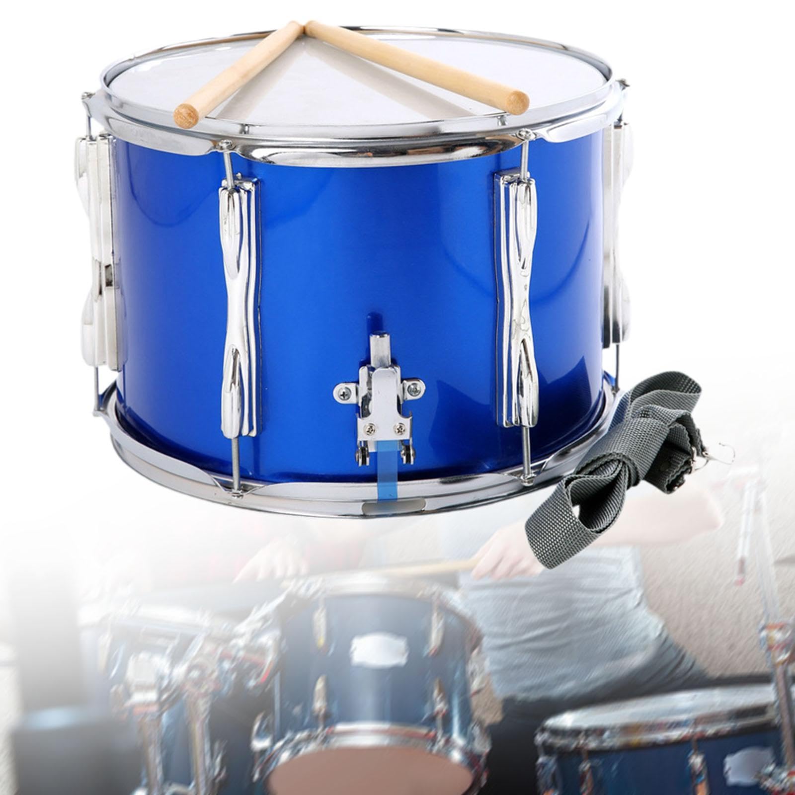 Fenteer Strumenti Musicali Portatili per Rullante Pollici per Adolescenti, Principianti, Ragazzi E Ragazze