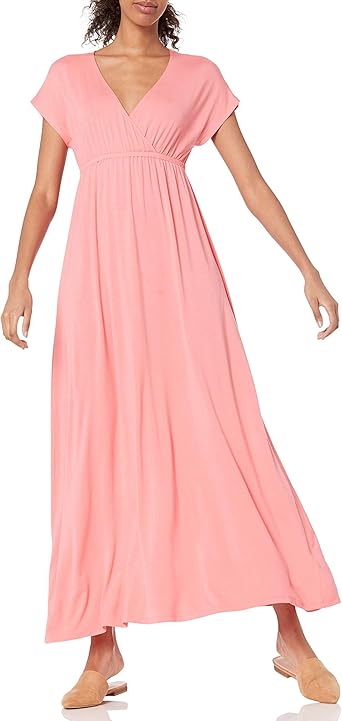 Amazon Essentials Women's Waisted Maxi Dress (Available in Plus Size)