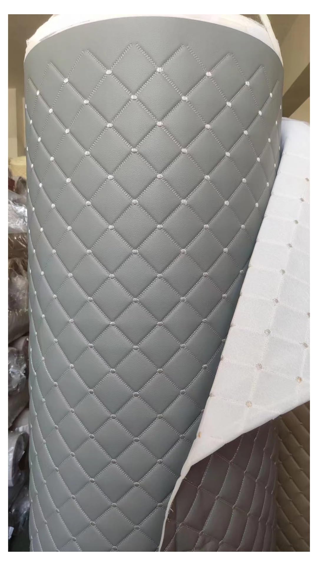 Simili cuir matelassé imperméable et résistant pour siège auto - 8