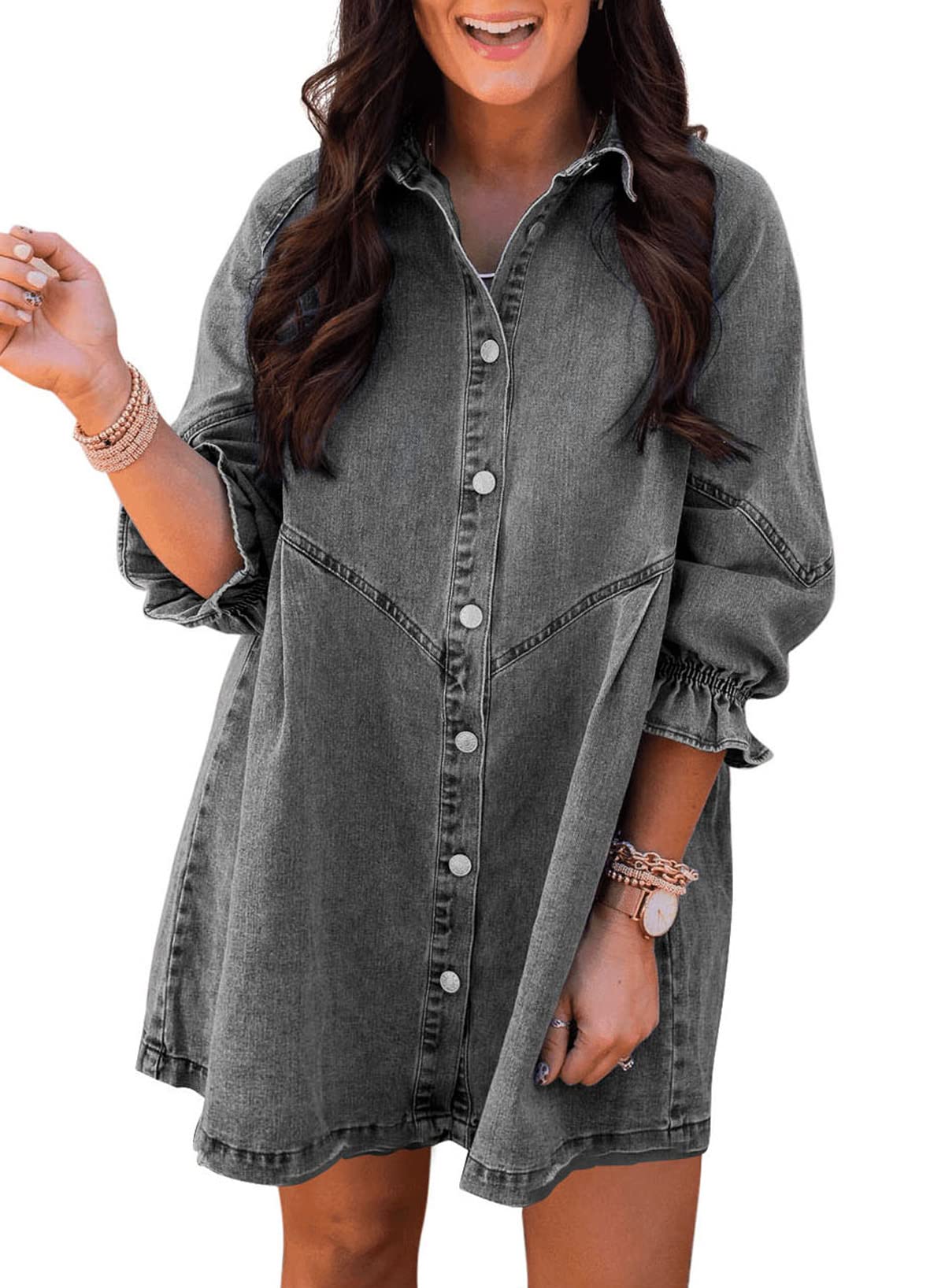 Sidefeel Denim Dress
