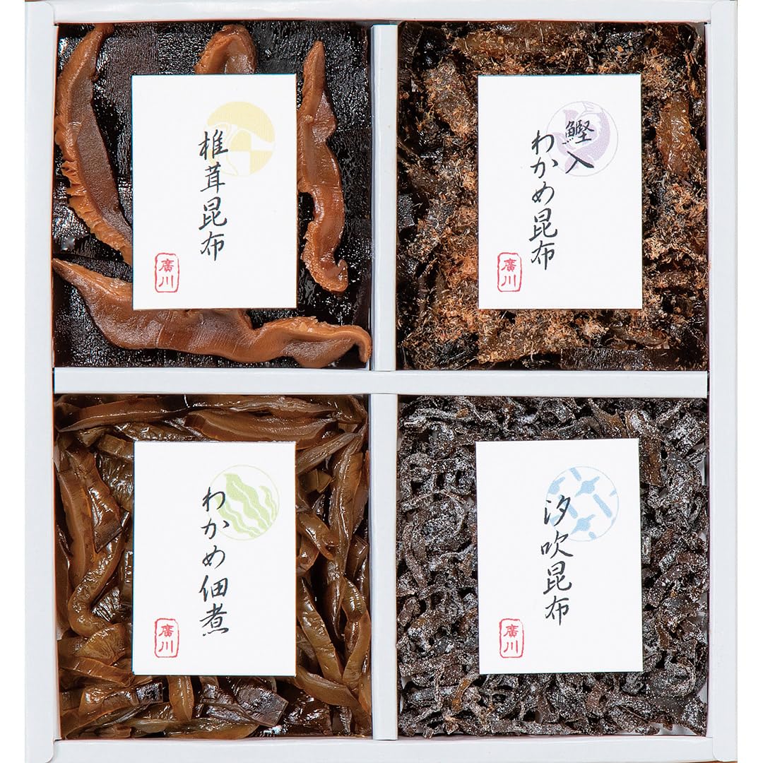 【48%OFF】【844円】 廣川昆布 御昆布 4品佃煮詰合せ
