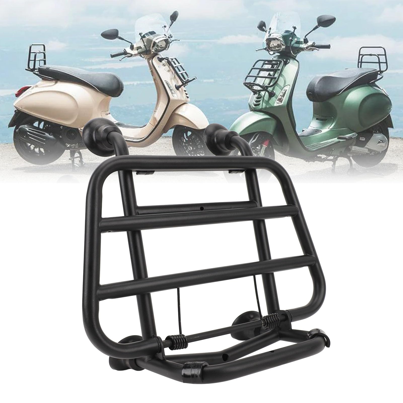 ベスパ　vespa フロントキャリア　ラック　s.i.p　ホルダー付き ベスパ バイク フロントキャリア Vespa LX/ LXV / S 50-150cc用