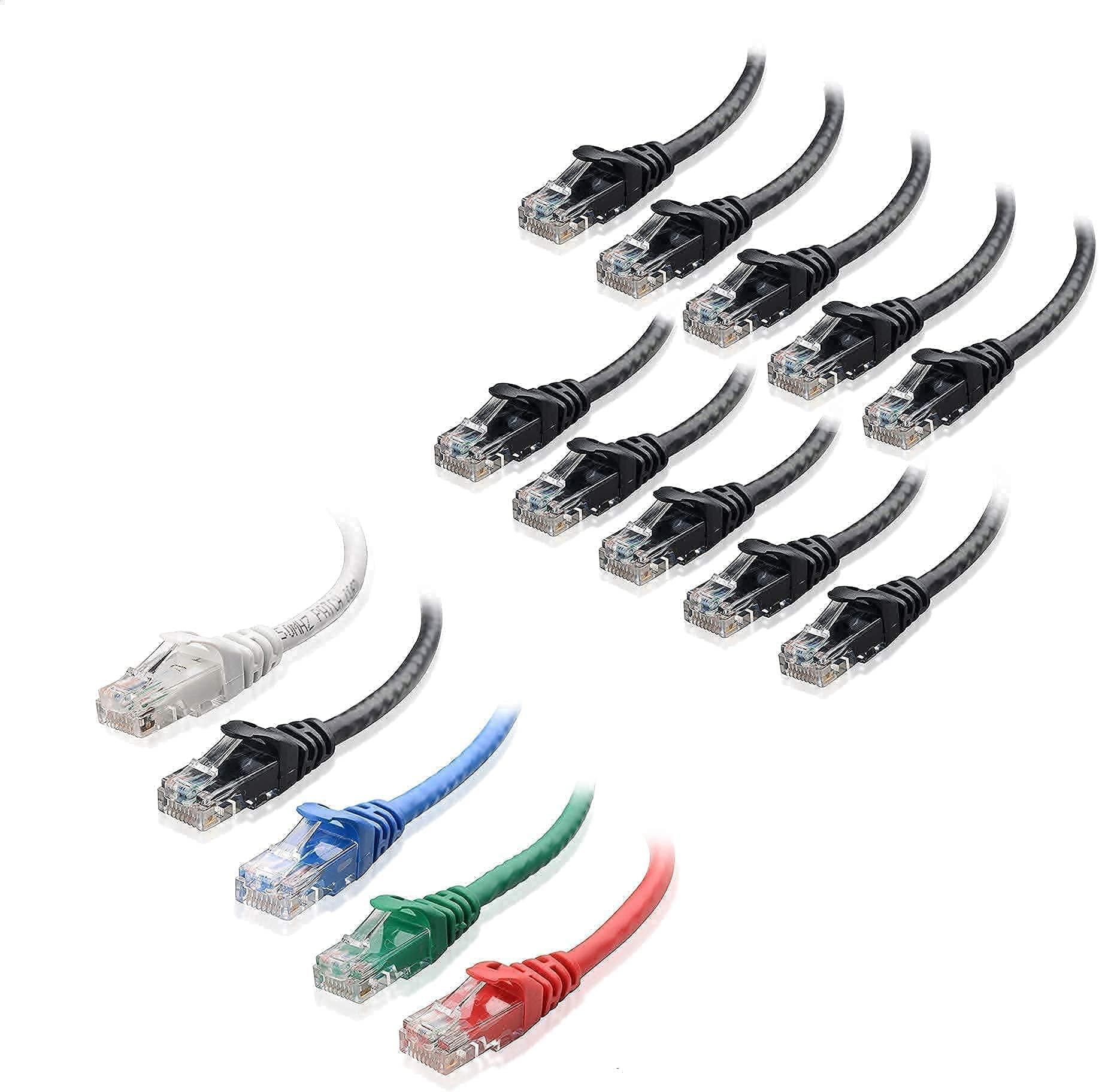 Amazon.com: Cable Matters 10-Pack Snagless Short Cat6 Ethernet Cable ...