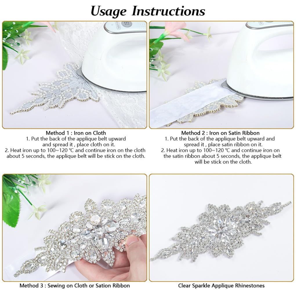 Nero Del Nastro Del Raso Cintura Di Strass Da Spos... - Vicedeal - Foto 2