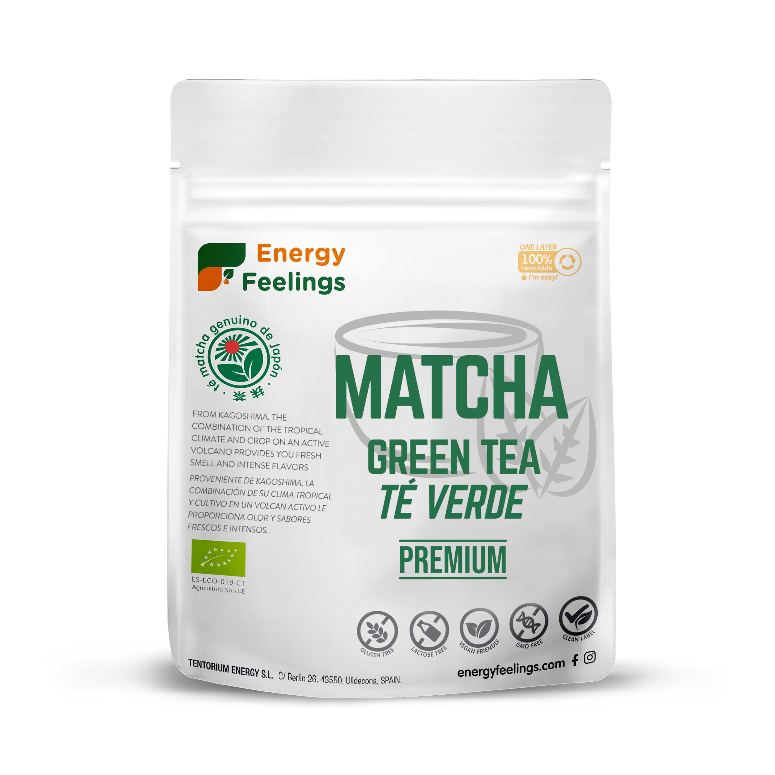 ENERGYFEELINGS zielony matcha proszek herbata 200 g