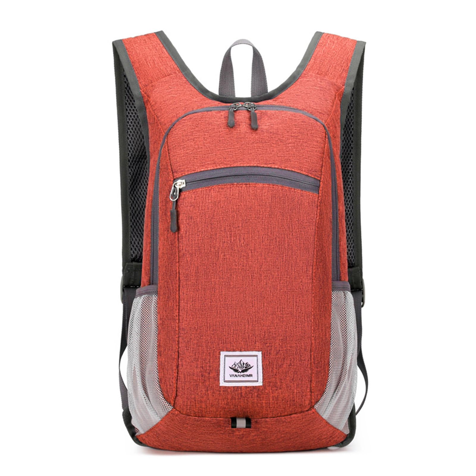 Zaino da Trekking Zaino Pieghevole Impermeabile 19L Leggero Zaino Hiking Backpack per Donna Uomo Campeggio Ciclismo Arrampicata Sport Rosso
