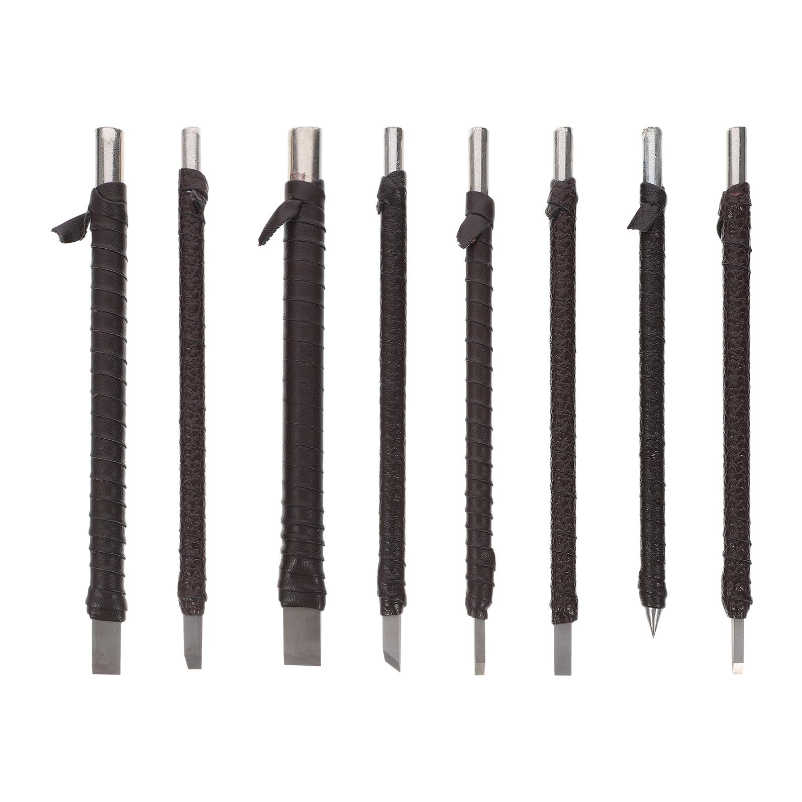 Kit di Strumenti per Intaglio del Legno con Borsa per Conservazione Robusta 8 Pezzi in Acciaio Antiruggine per Principianti e Artigiani Intaglio Legno Fai da Te