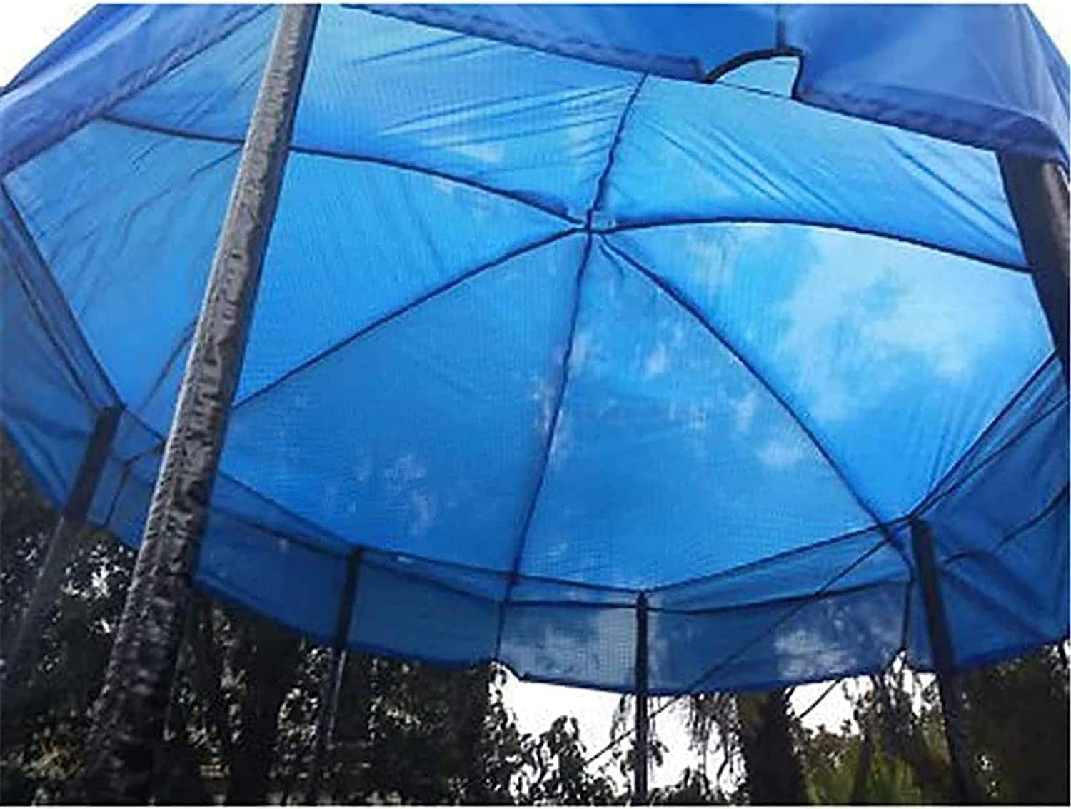 Toile D'ombrage Pour Trampoline - 183 Cm, Anti-UV, Imperméable, Adaptée Aux Trampolines 6/8 Poteaux
