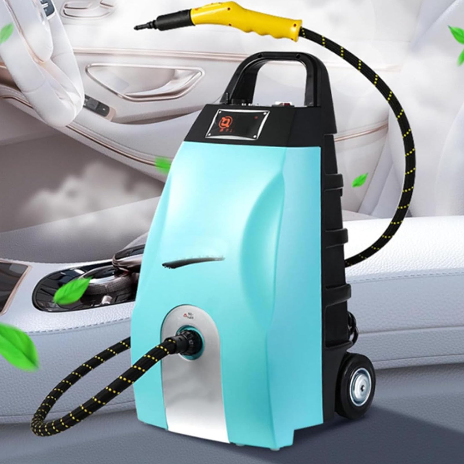 Cashwise Commercial Steam Cleaner Heavy Duty, 3.5L Tank, 230°F High Temp Steam Engine Cleaner for Restaurant Kitchen, Used for Auto Detailing & Kitchen Cleaning,for Grime, Grease Removal Blue