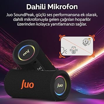 Juo SoundPeak Force 60W RGB Bluetooth Speaker Wireless Portable Speaker