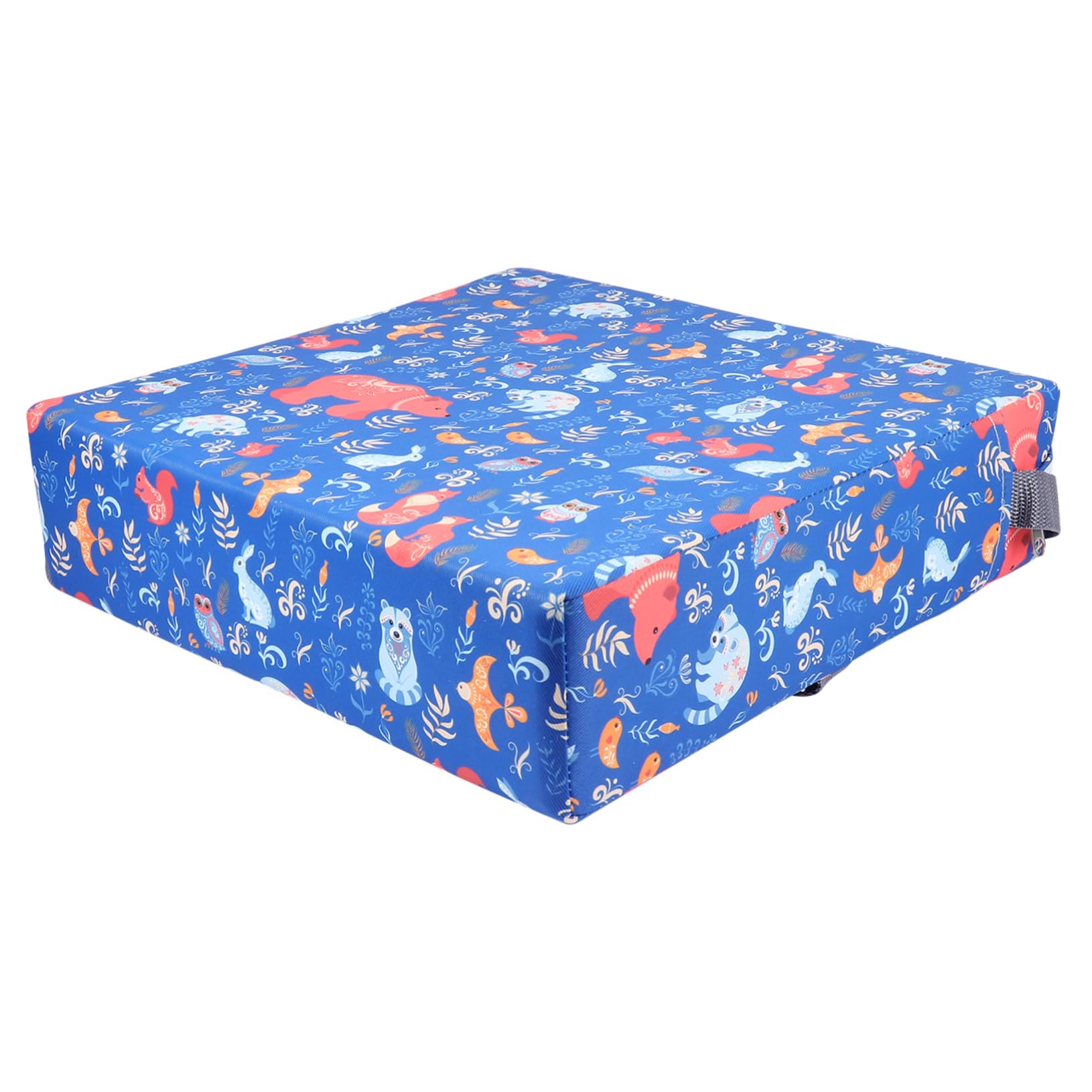 FRCOLOR 1pezzi Cuscino Rialzato per Sedia da Pranzo per Ragazzo Ragazza Ragazza Realizzato in Poliestere Design Forma di Cartone Animato Facile da Rimuovere e Pulire Cinghia Antiscivolo
