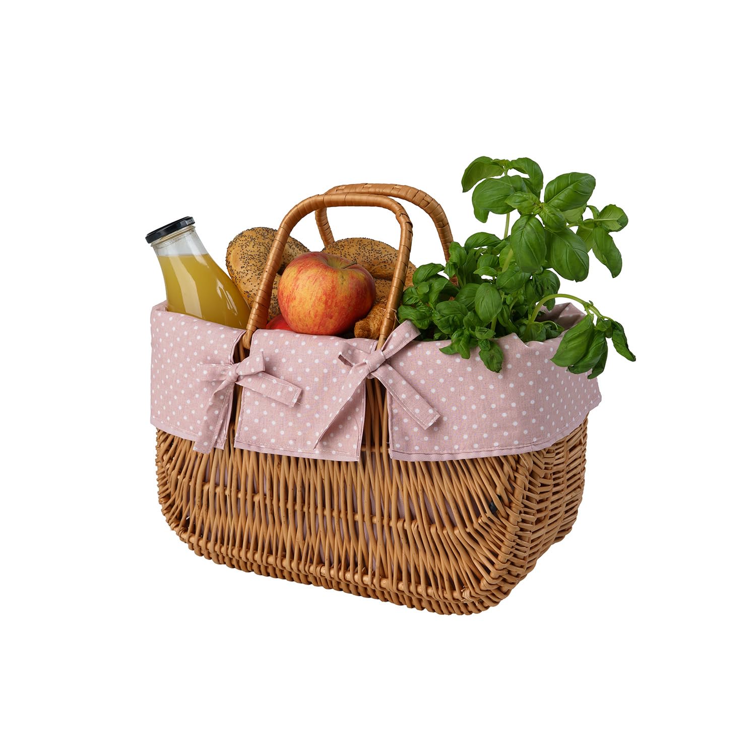 Panier de Bicyclette,Panier à vélo en Osier, Fixation à l'avant du vélo, Sac de vélo, Petit Panier à vélo
