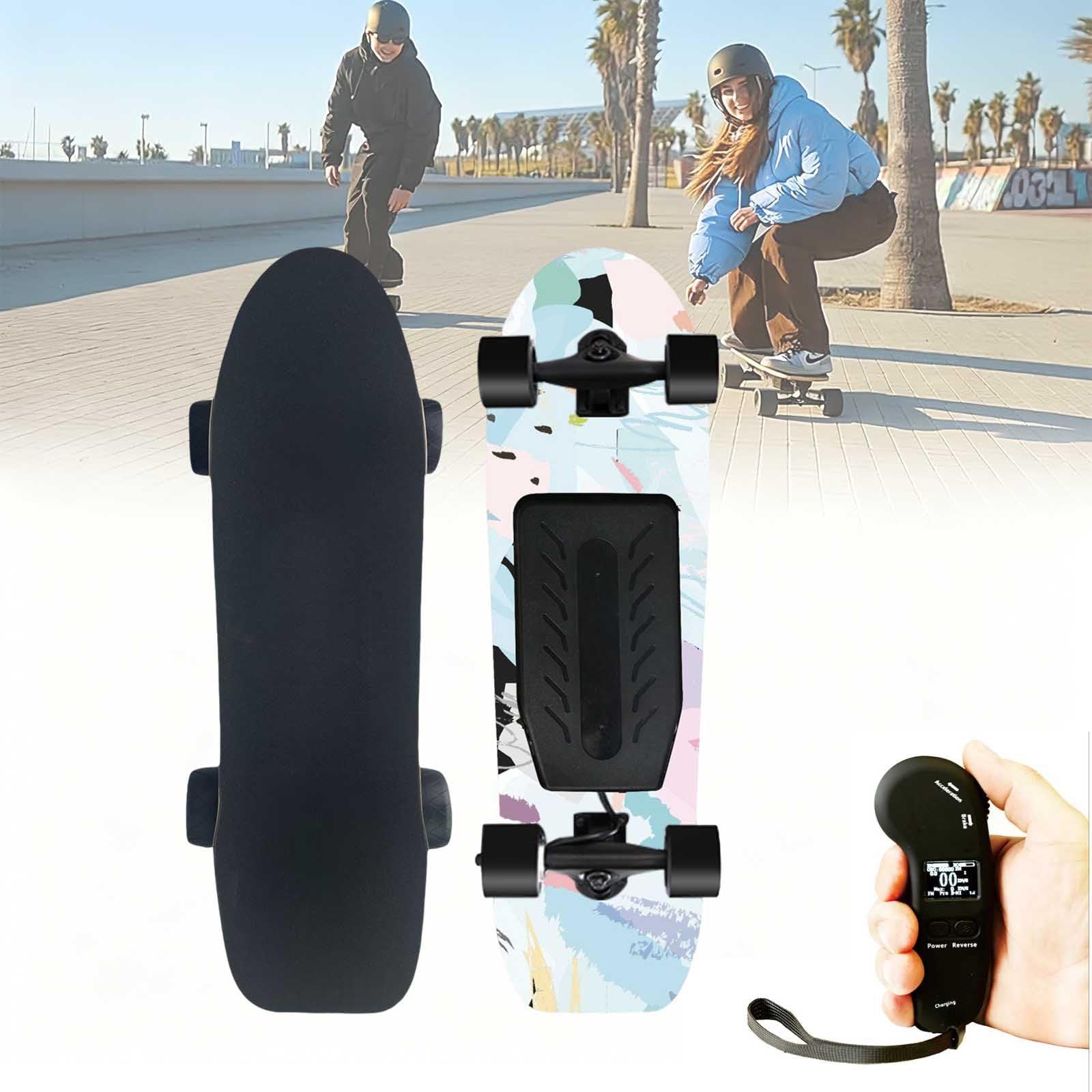 aallwwsso Electric Skateboard With Remote, Electric Longboard Skateboard For Adults & Teens, Single/Dual Motor Skateboard, 24/45 Km/H Top Speed, 4 Speed Modes, All-Terrain Longboard dualdrive-B