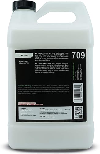 Miniatura 4 de 3D Tire Shine  Sin grasa, sin ensuciar apósito de neumáticos  Fórmula gruesa a base de agua fácil aplicación, 16 onzas