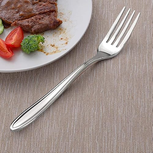 Miniatura 3 de Jekiyo Tenedores de cena de acero inoxidable, 8 pulgadas, tenedor de mesa de 12 piezas
