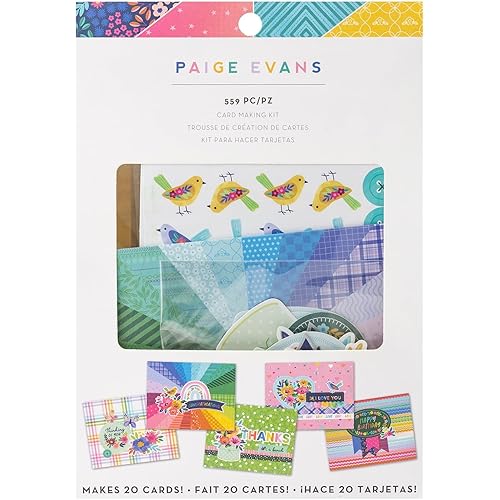 Paige Evans Blooming Wild Card Kit-Makes 20 Cards