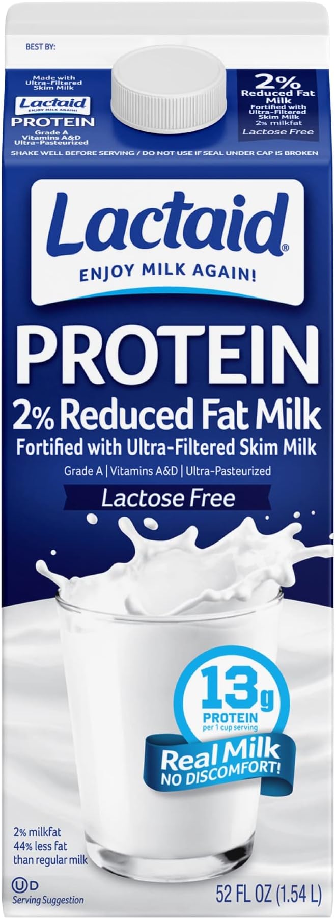 Lactaid Protein 2% Reduced Fat Milk, 52 oz