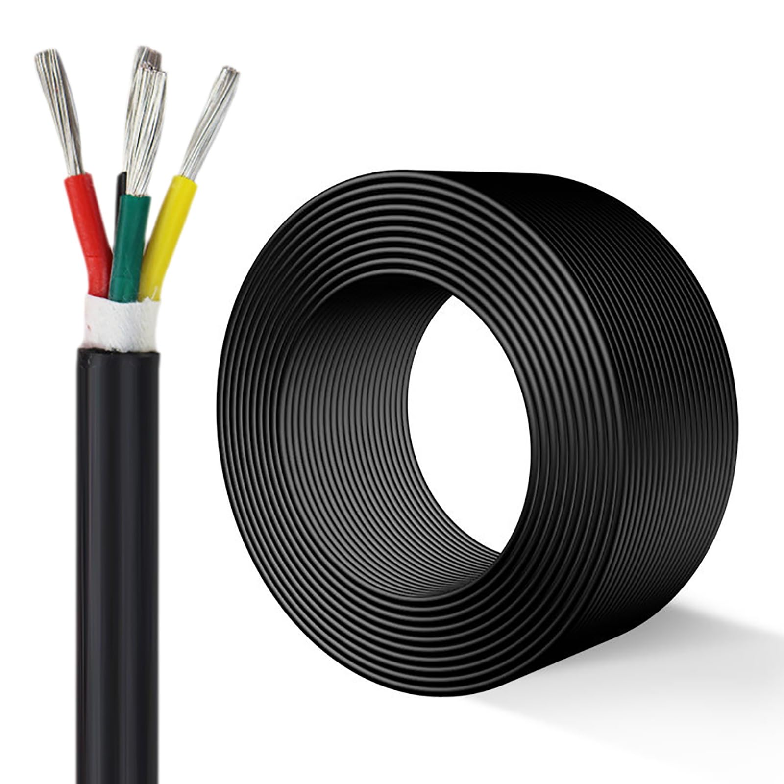 Câble silicone haute température 4 conducteurs pour projets et installations