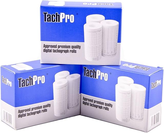 TachPro Digital Tachograph Rolls x10 boxes of 3 rolls - 100101