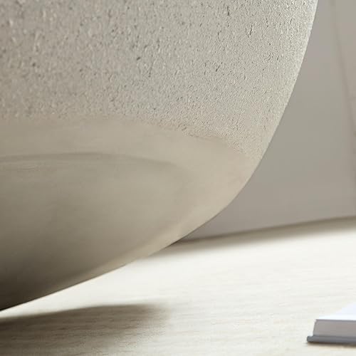 Miniatura 106 de kevinplus Mesa auxiliar negra para sala de estar, diseño de borde dorado inferior, negro y dorado (diámetro de 15.6 x 19.5 pulgadas) S1-negro y