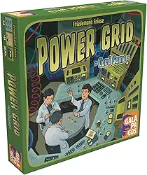 Galápagos, Power Grid: Card Game, Jogo deCartasCompetitivo CartasCompetitivo, 2 a 6 jogadores, 60 min