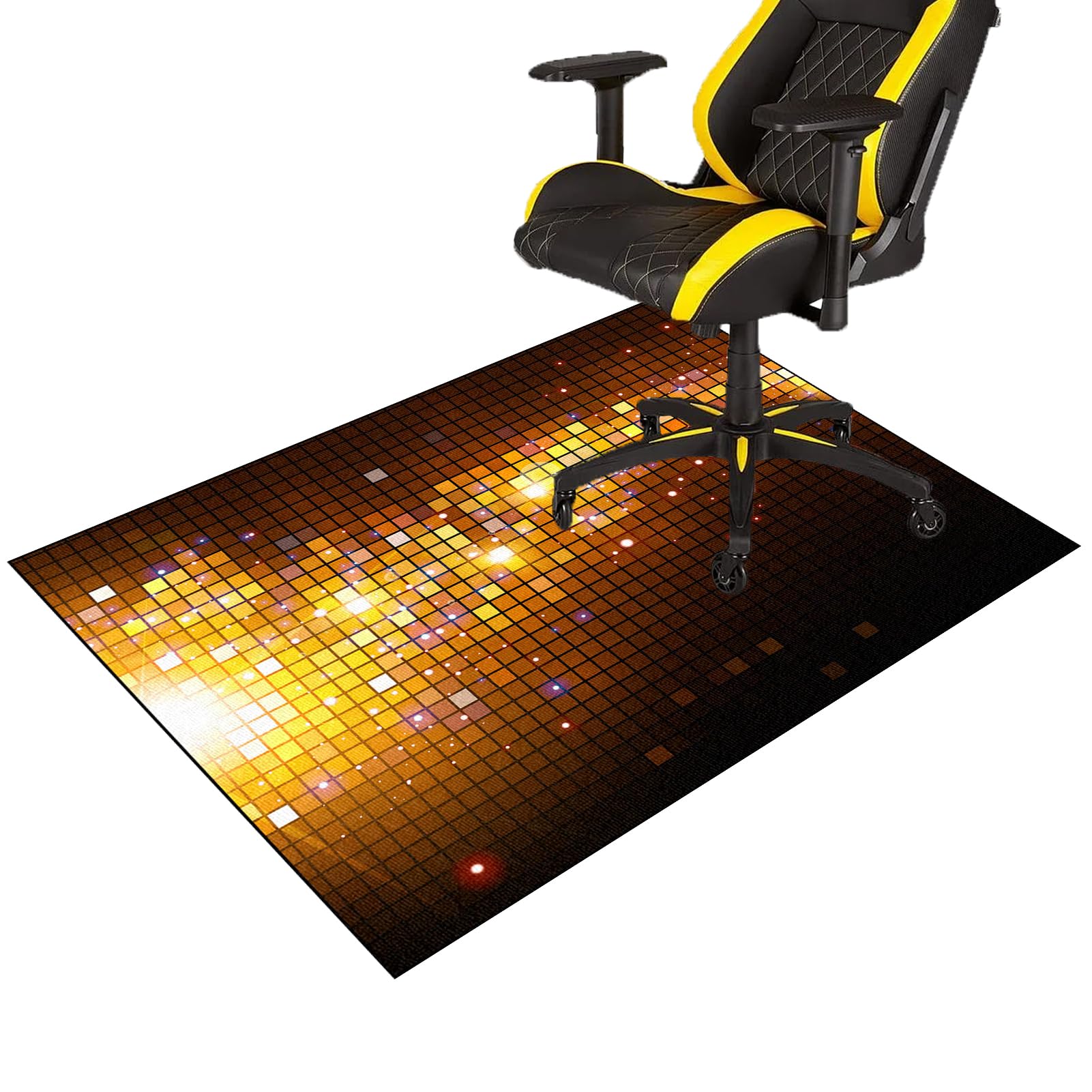 Gaming Chair Mat for Hardwood Floors Non-slip Computer Chair Mat Office Chair Mats for Carpeted Floor Low Pile Desk Chair Mat Gaming Rolling Chair Mat for Carpet Hard Floor Protector Mat 120 x 160 cm
