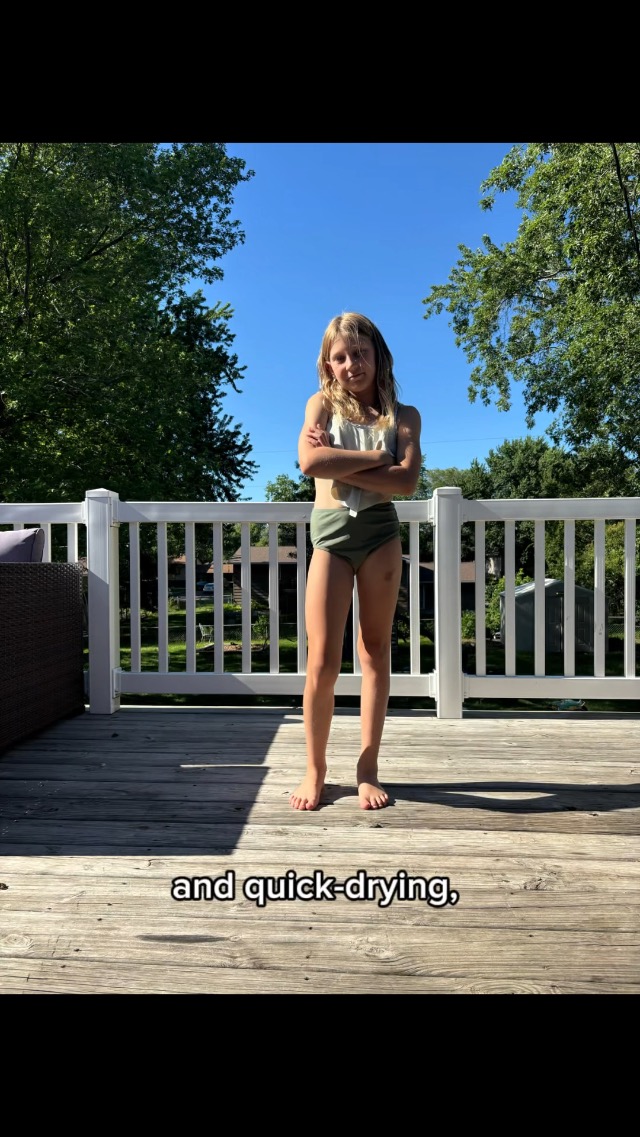 Adorable girly swimsuit for fun and style