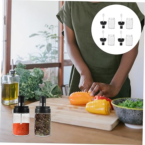 Miniatura 9 de Botella de condimento y cuchara estilo tarro de especias para barbacoa, botella de aceite, soporte para condimentos, botellas de condimentos,