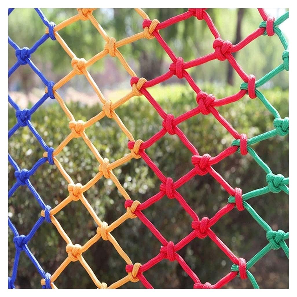 Rete di sicurezza per parco giochi per bambini, resistente, 8 mm, a doppio strato, per arrampicata e casa sull'albero, accessori (2 x 4 m) per divertimento e avventura all'aperto in sicurezza
