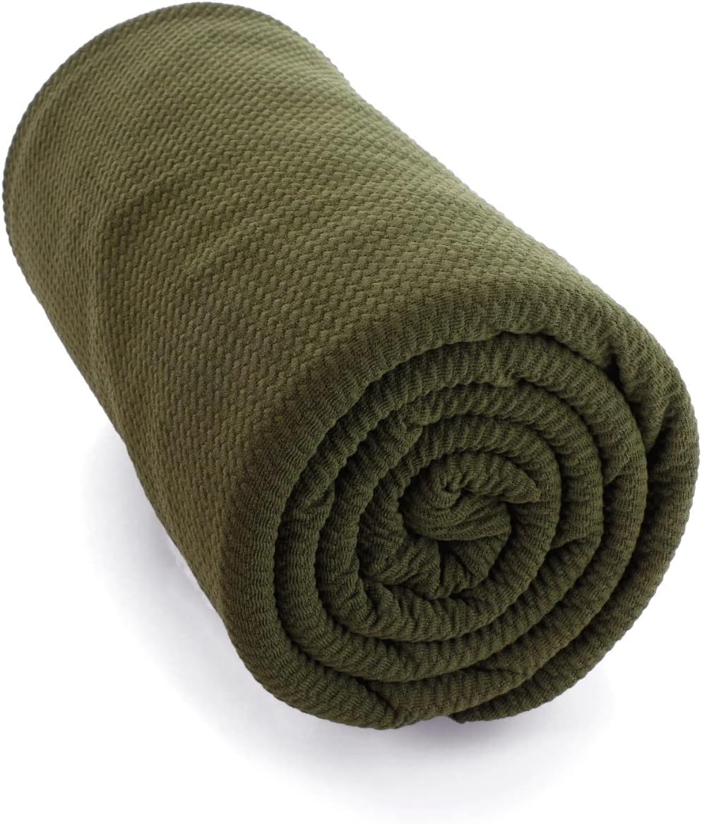Liverpool Bullet Fabric Textured Knit Jersey 4 Way Stretch - Moss Green 1 Yard