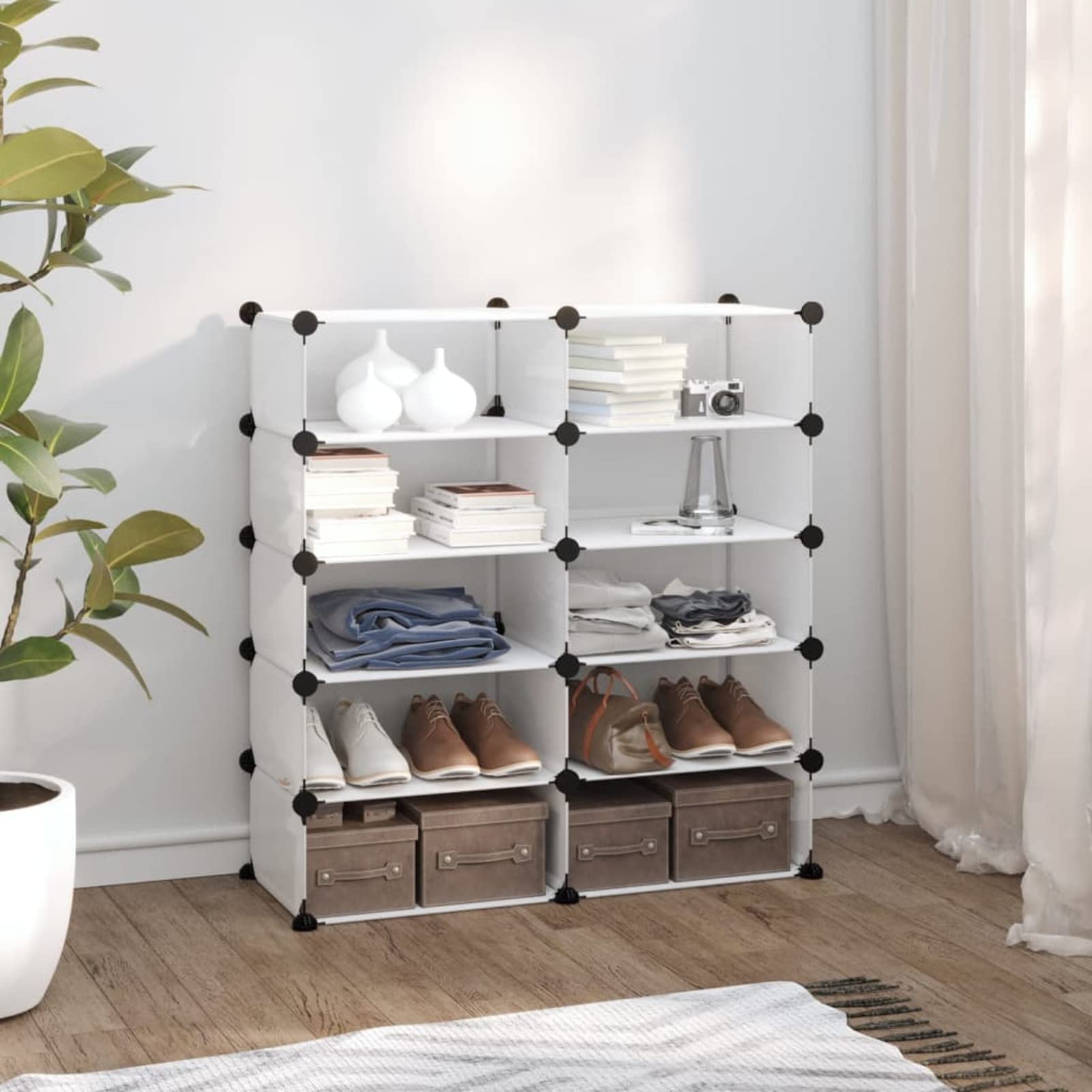 Unité de rangement pour armoire en polypropylène transparent haut de gamme
