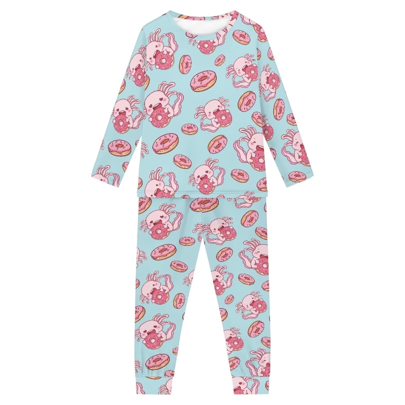 Pijama de manga larga con bolsillos para niños, conjunto de camisa y pantalones para niños de 3 a 16 años