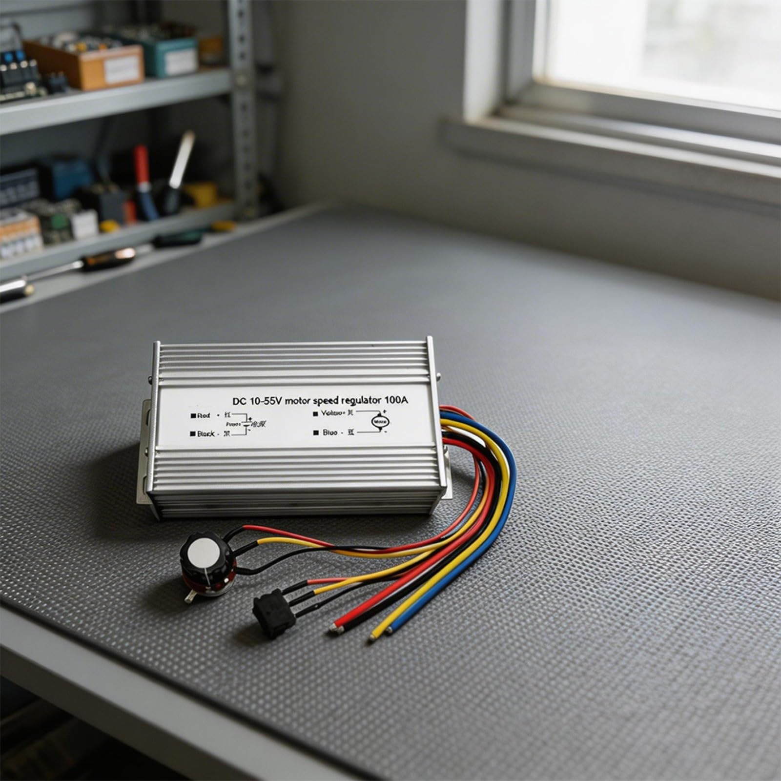 100A Ponte H regolatore motore DC 10-55V per controllo della velocità PWM avanti/indietro per applicazioni industriali Argento