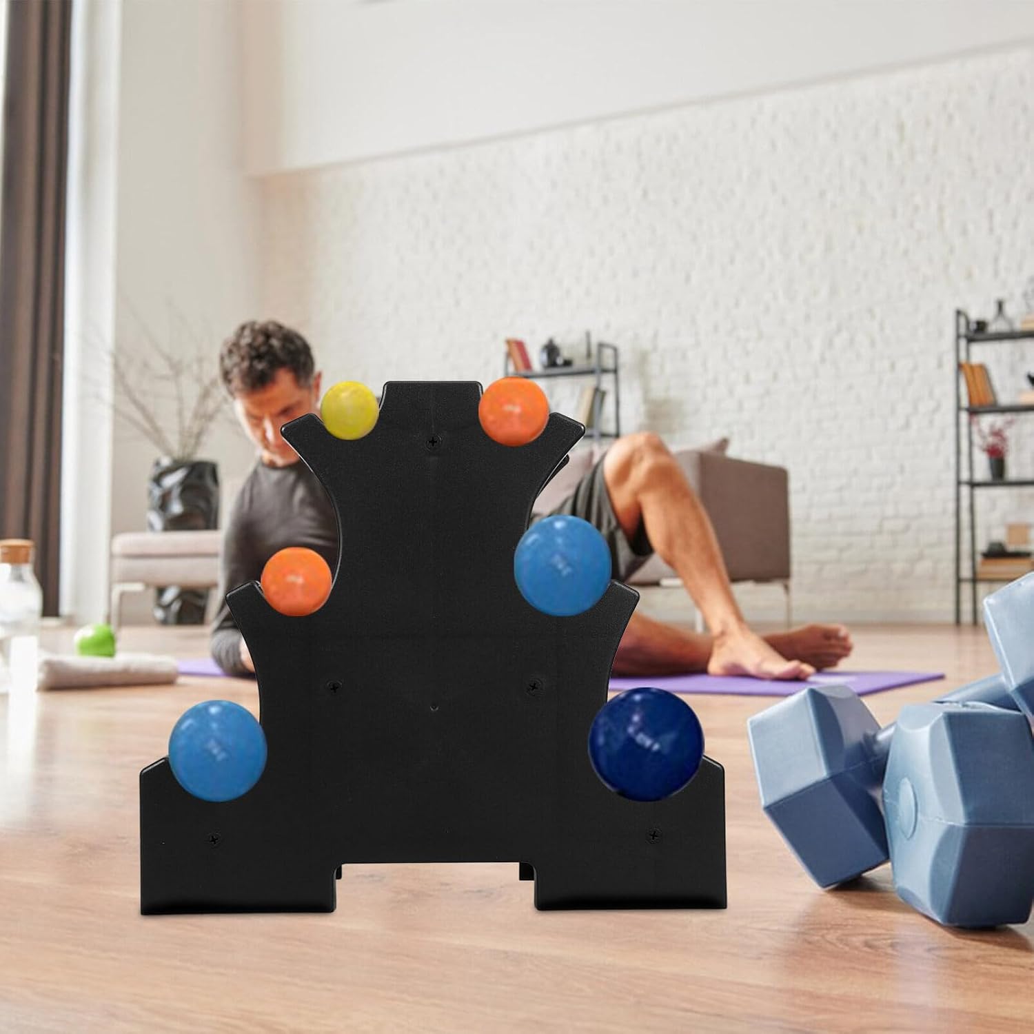 VANZACK Desktop Dumbbell Holder Multi-layer Dumbbell Rack for Home Gym Sturdy Material Space-saving Bracket Weight Storage for Weights