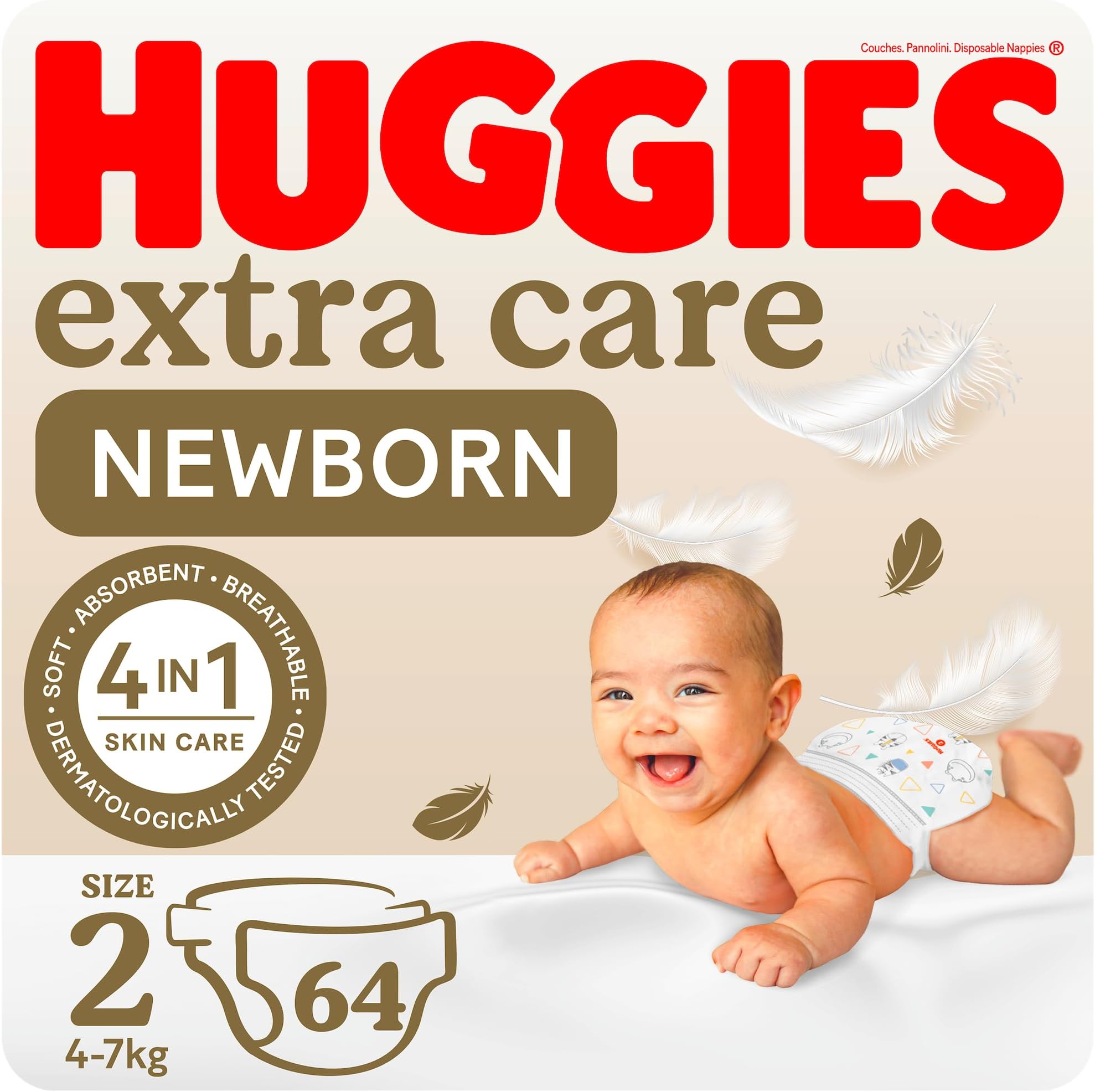 New Born Size 2 Value 4-7kg 64pcs