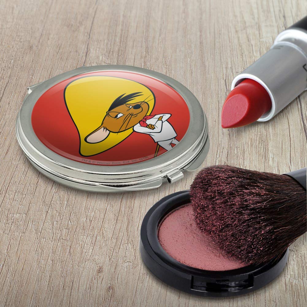 GRAPHICS & MORE Looney Tunes Speedy Gonzales Compact Travel Purse Handbag Makeup Mirror