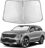 Vista 347 de EcoNour Parasol para parabrisas de camiones con bolsillo de almacenamiento Parasol reflectante de material 240T para protección contra rayos UV