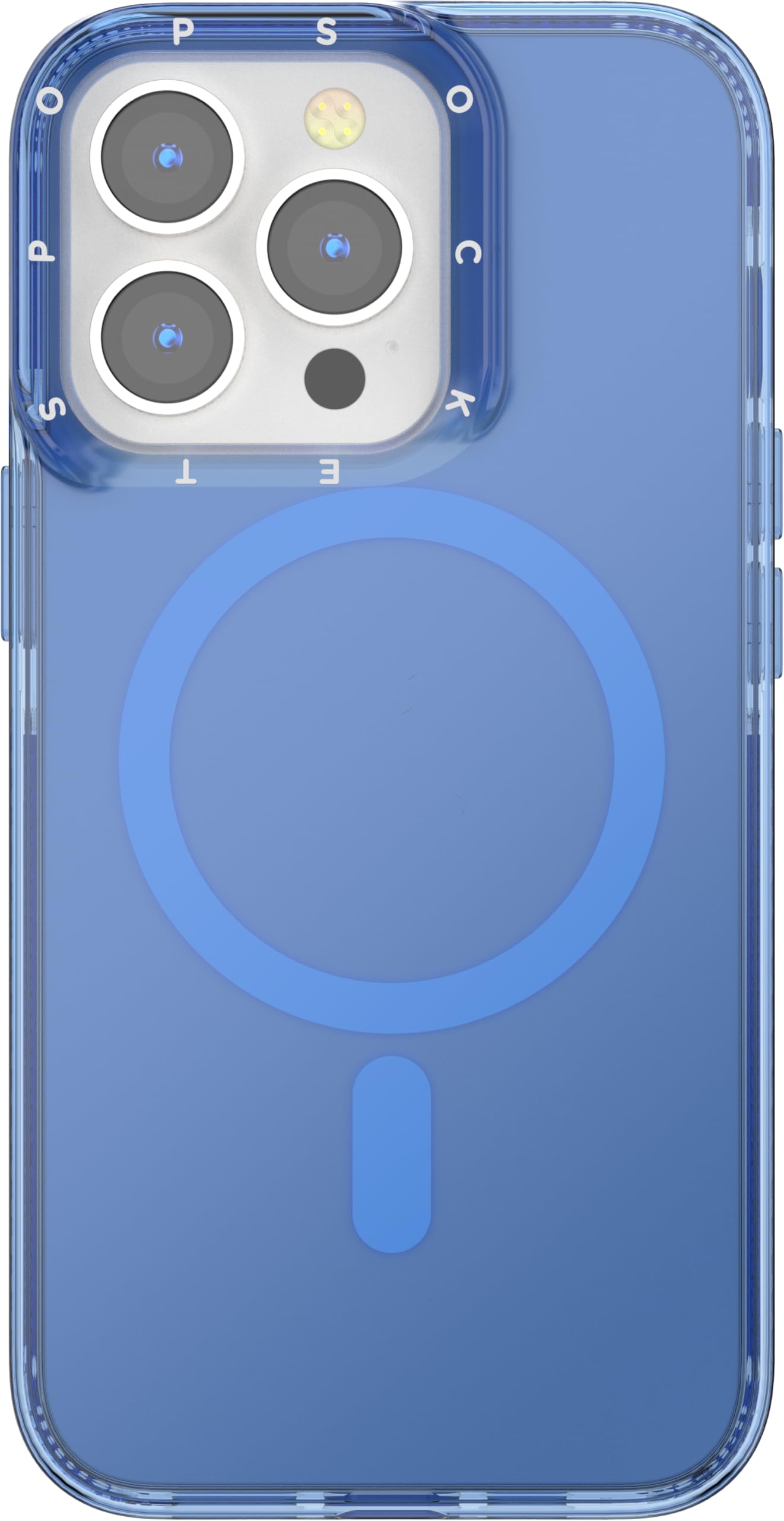 PopSockets iPhone 13 Pro Case Compatible with MagSafe, Phone Case for iPhone 13 Pro, Wireless Charging Compatible - Vermeer Blue