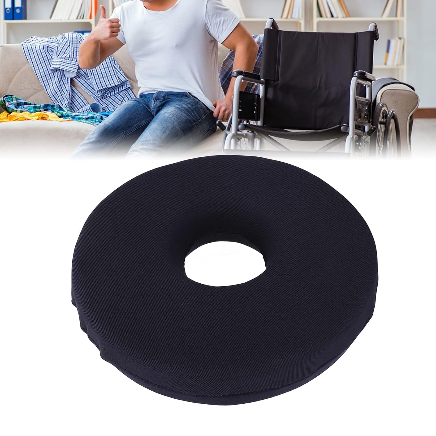 Donut Pillow Lifting Seat Cushion, Donut Cushion Hemorrhoid Tailbone Cushion for