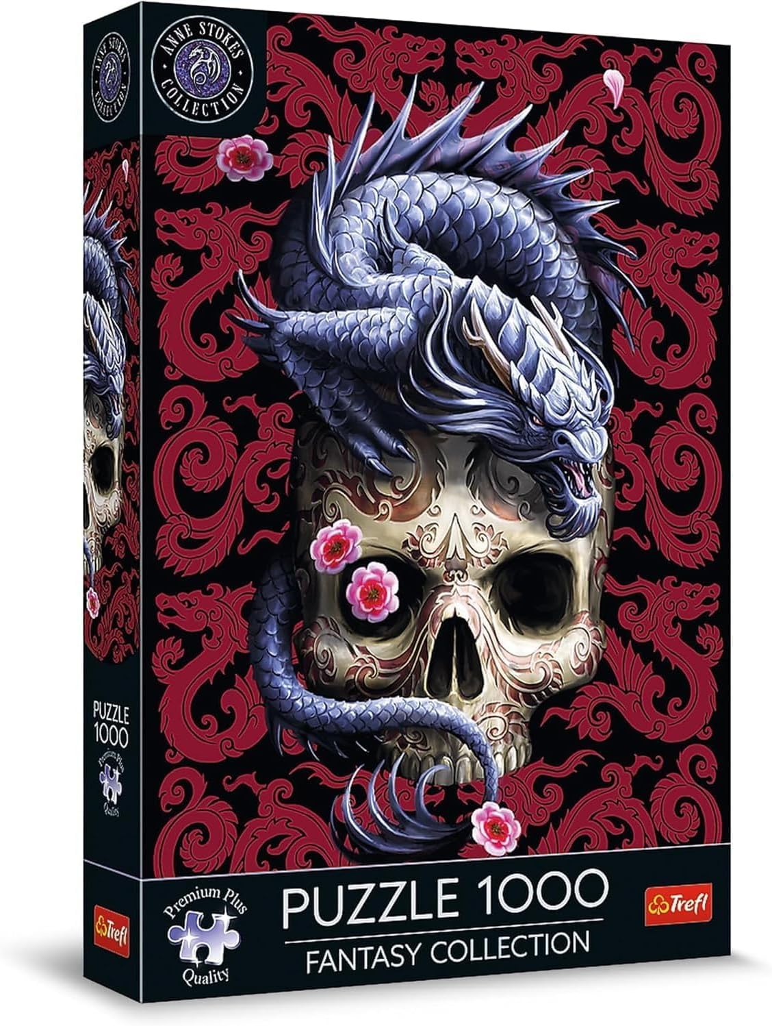 Trefl Premium Plus Quality - Puzzle Fantasy Collection: Oriental Dragon - 1000 Pieces, Series of Fantasy World Images, Anne Stokes, Perfect Piece Fit, for Adults and Children from 14 Years