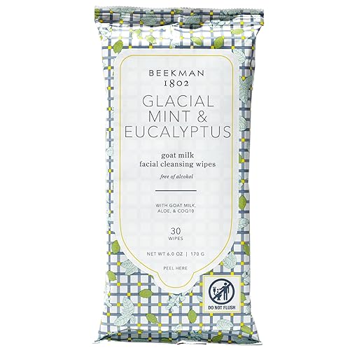 Miniatura 7 de Beekman 1802 Toallitas faciales y corporales, pomelo miel – perfumadas – 30 unidades – Limpia – Con leche de cabra, aloe y vitamina E – Sin alcohol