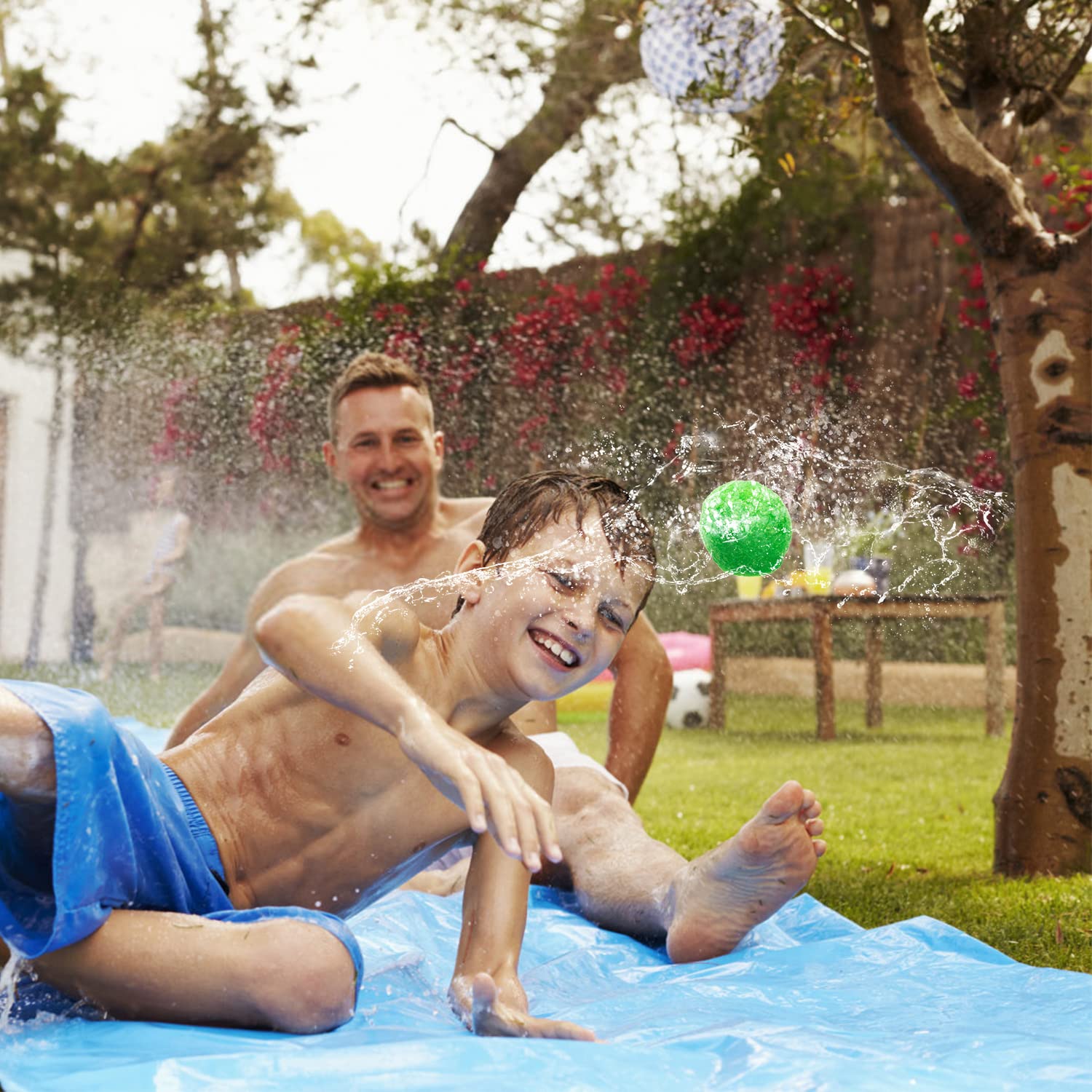 24 Globos De Agua Reutilizables De Poliéster – Bolas De Salpicadura De 5 Cm, Ideales Para Piscina, Playa Y Juegos Con Mascotas