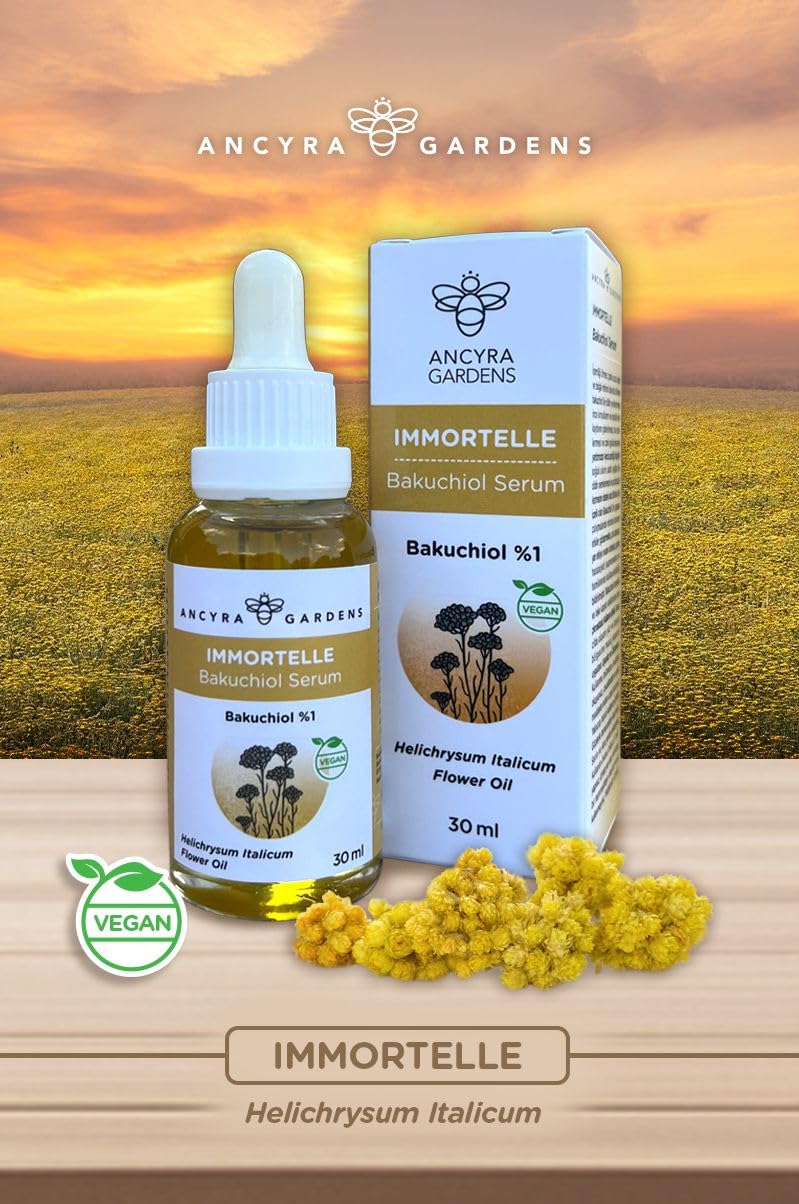 Immortelle Bakuchiol Serum (BAKUCHIOL IÇEREN ÖLMEZÇİÇEK CİLT BAKIM SERUMU) 30ml