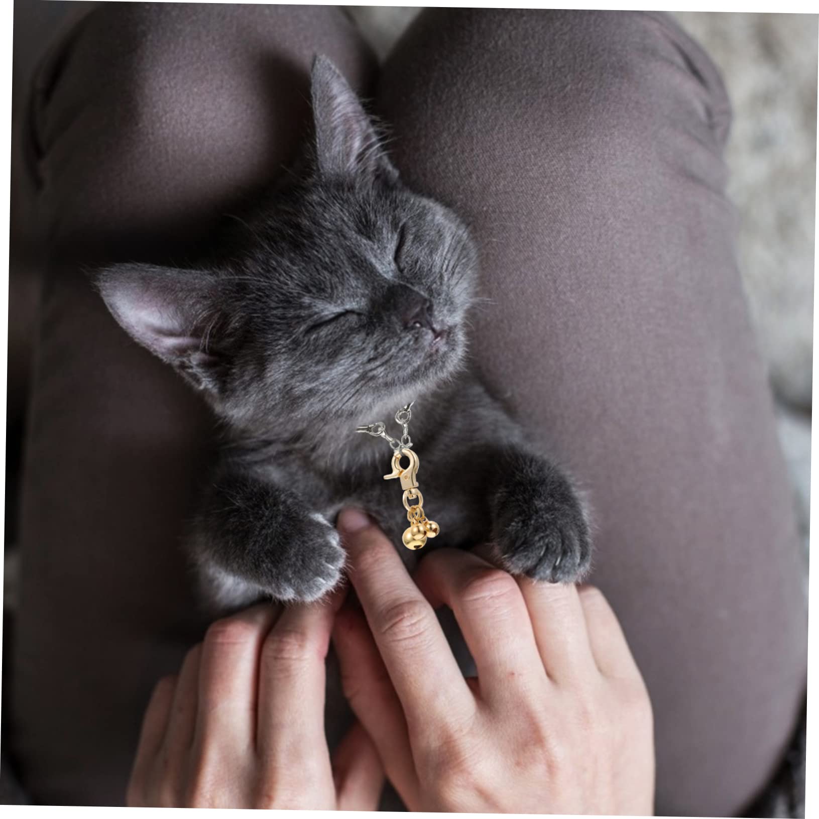 COLLBATH Cat Collar Charm Pet Collar Hanging Ornament Lightweight Loud Sound -lost