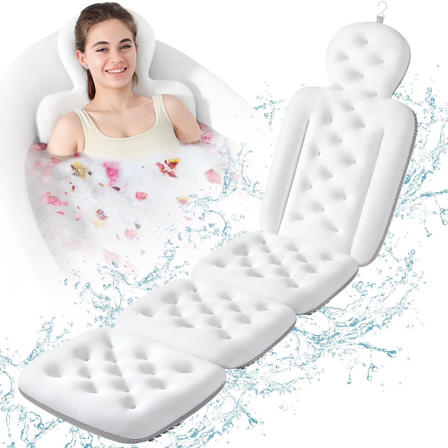 VEILS Luxury Bath Cushion White