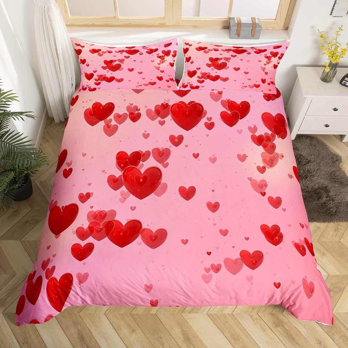 Housse de couette pour enfants et adultes en microfibre anti-plis