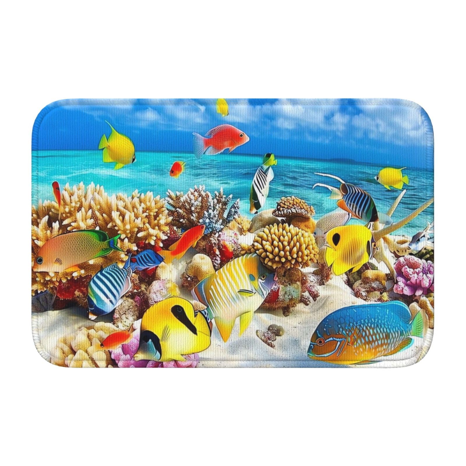 Tapis de sol 40 x 60 cm parfait pour décorer l'entrée et sécuriser les pièces humides