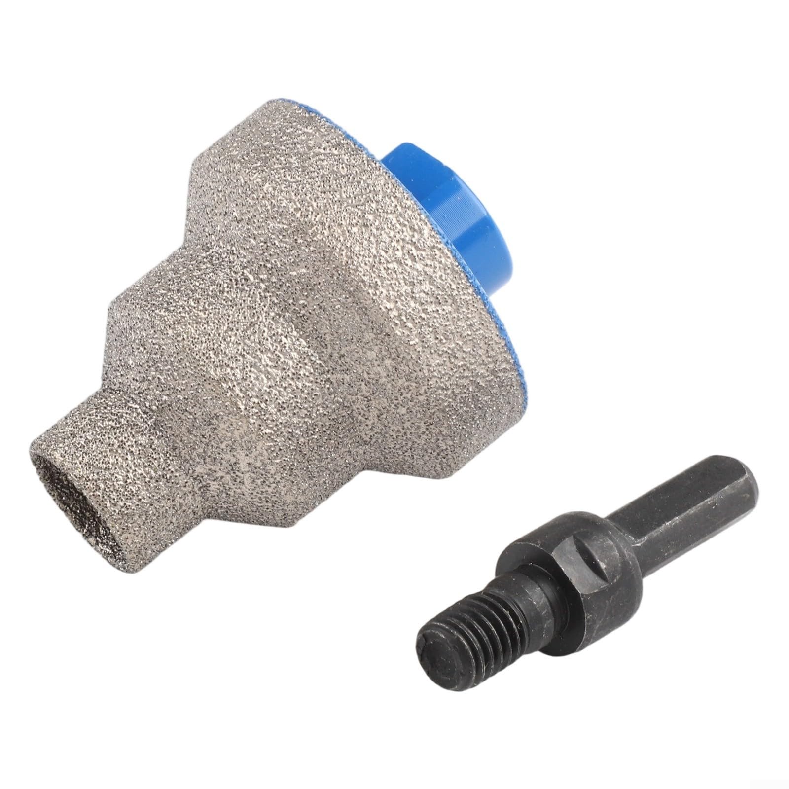 Step Drill 20mm 35mm 50mm Wood Metal Hole Opener Straight Flute Milling High Efficiency Precision Cutting Silver(10mm with adapter)