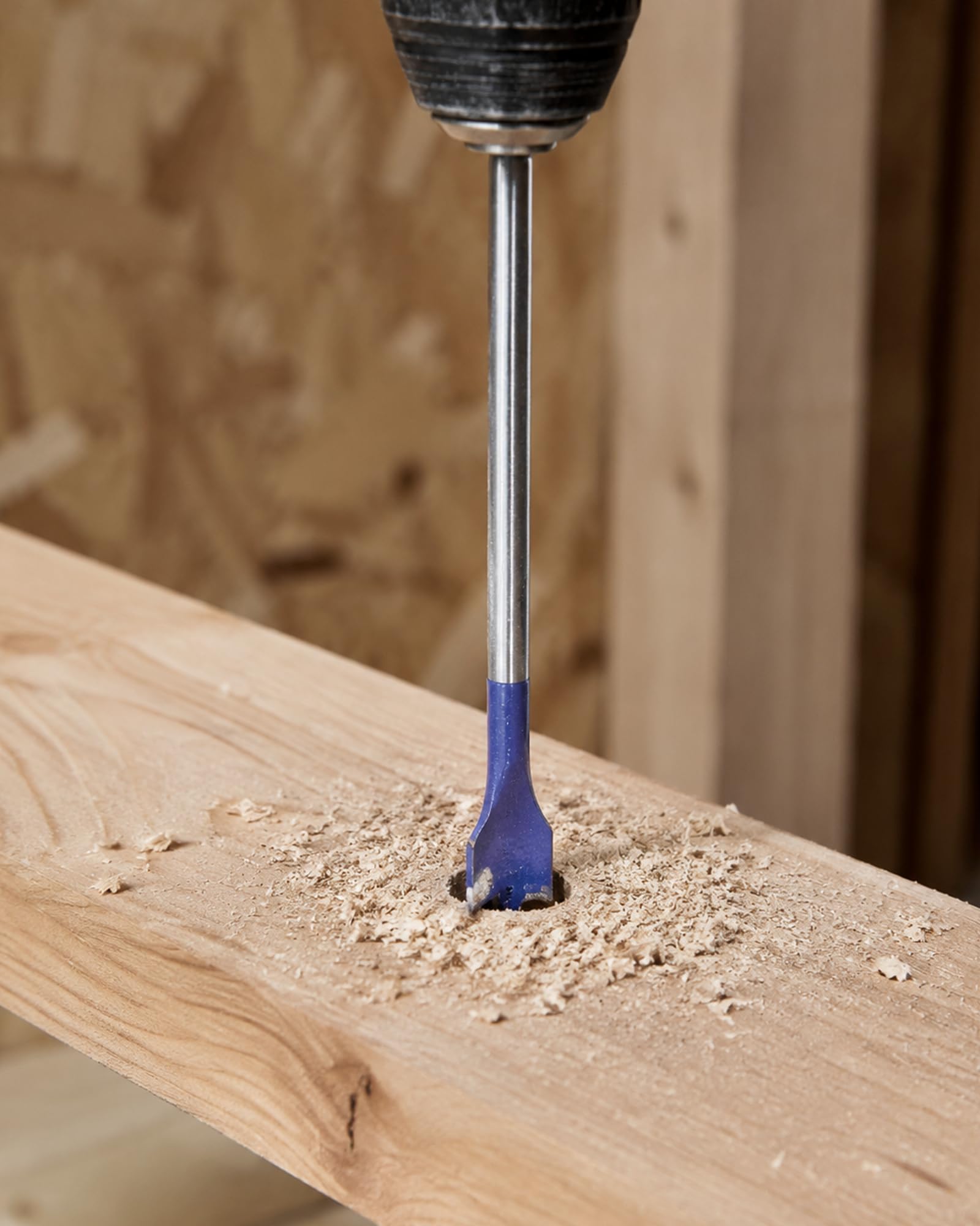 Wisechain Spade Drill Bit - 16" Long for Deep Wood Holes -8 Wisechain Spade Drill Bit - 16" Long for Deep Wood Holes -8