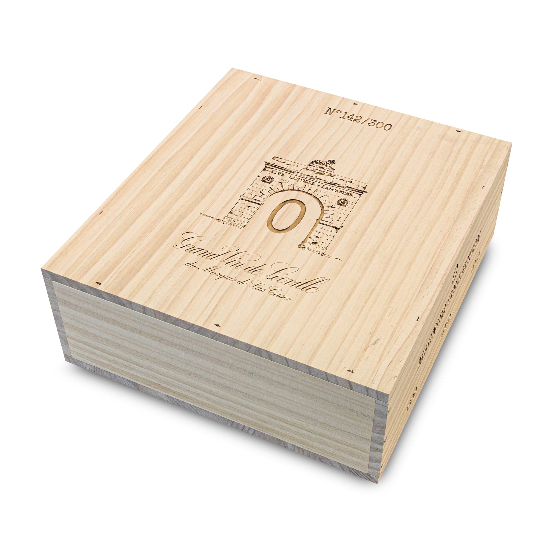 Château Léoville-las-Cases 'Collection 0' - 3 Magnum-Flaschen Rotwein trocken (1,5 l) in limitierter Holzbox - Bordeaux Frankreich